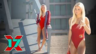 Livvy Dunne Steals The Show In Her Red Swimsuit On The Baywatch 2026 Set