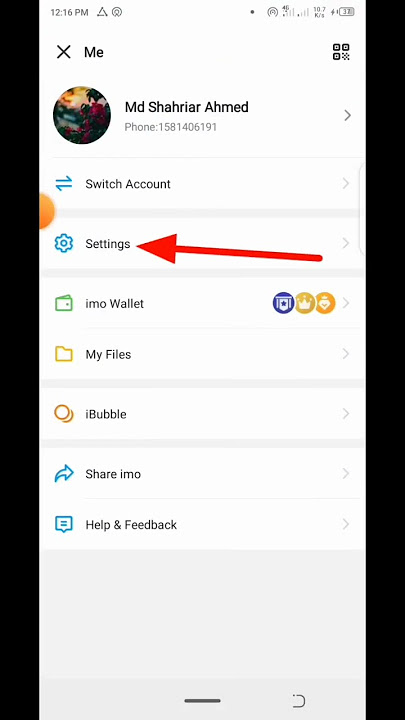 imo blocked list Settings | Imo Blocked List | #shorts