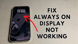How To Fix iPhone Always On Display Not Working 😒