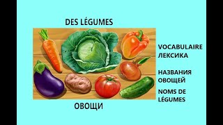видео: Les légumes. Названия овощей на французском языке. картинка: Les légumes. Названия овощей на французском языке.