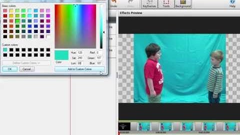 Adding Green Screen Effect Using VideoPad