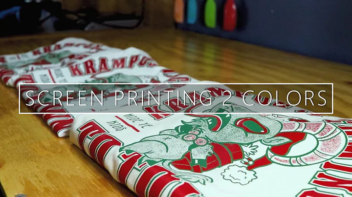 Screen Printing 2 Colors With Halftones /// Start to Finish Screen Print Process