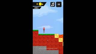 Noob Torch Flip 2D Gameplay - Let's Play Noob Torch Flip 2D Game Online! screenshot 2