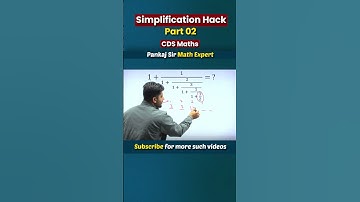 Trick to solve Continued fraction | Simplification tricks | Cds 2 2024 Preparation #cdsmaths #shorts