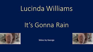 Lucinda Williams   It&#39;s Gonna Rain  (Live on KEXP) karaoke