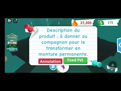 Je donne à mon pet Cookie une potion Ride (Adopte-me)