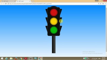 WORKING TRAFFIC SIGNAL(PART #1) PURE CSS