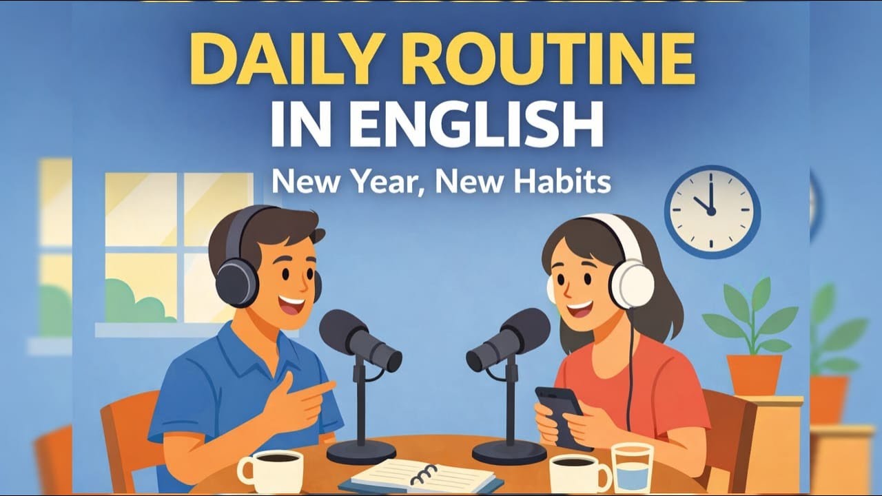 Daily Routine in English | New Year Habits for Success | English Podcast and Practice for Beginners