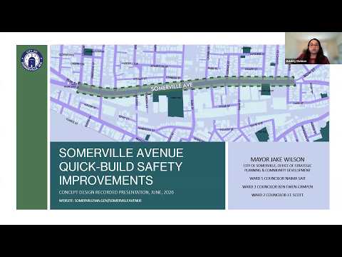 Somerville Avenue Quick-Build Safety Improvements Concept Design Overview