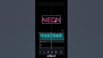 Neon TEXT Effect in VN Video Editor - Tutorial #shorts