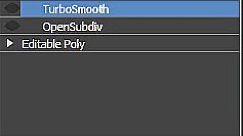The difference between turbosmooth and open subdiv in 3ds max.