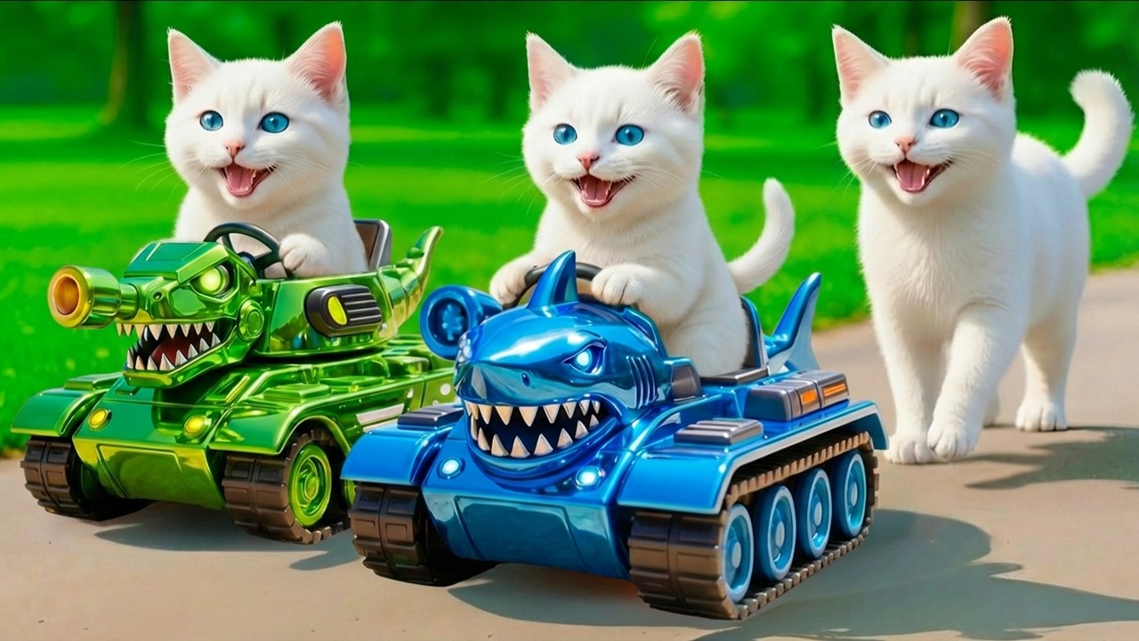 Mama Cat Trims Fur on the Farm and Makes Tiger Hat For Kittens At Home🐾🎩🐯