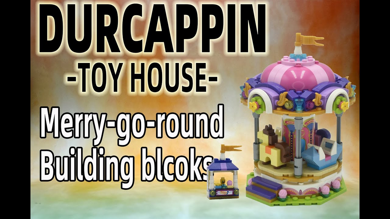 DRUCAPPIN TOY HOUSE Merry-go-round building blocks