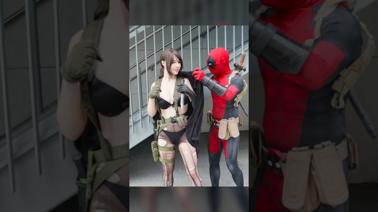 Deadpool meets Quiet 😏 #deadpool #metalgear #cosplay