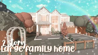 2 story large family home ♡ | bloxburg speedbuild | luminto