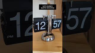 retro minimalist digital flip desk clock 1080p