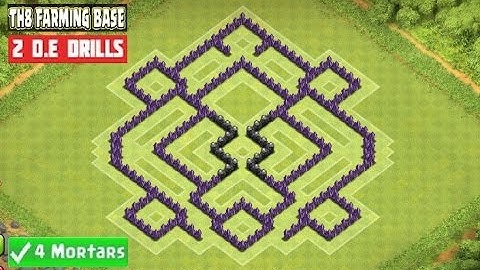 COC Town Hall 8 Dark Elixir Farming Base 2015 + Speed Build (Astray 1.0)