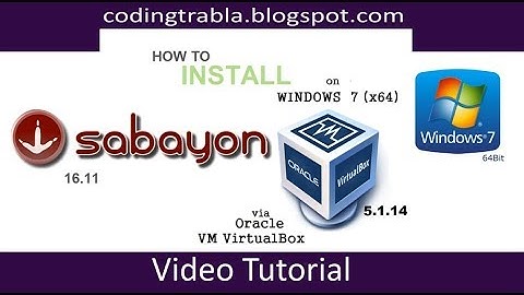 How to install Sabayon 16.11 x64 via VirtualBox on Windows 7 byVS