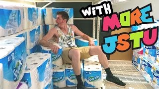 TOILET PAPER FORT WARS!