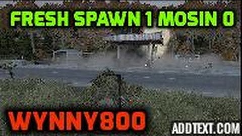 Dayz SA FreshSpawn 1 Mosin 0 Wynns Log