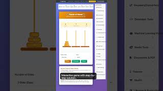 Tower of Hanoi - Classic Puzzle Game — in 30 seconds #Math #STEM #Education