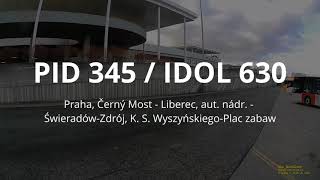 Spoj PID 345/IDOL 630: Praha, Černý Most - Liberec - Świeradów-Zdrój