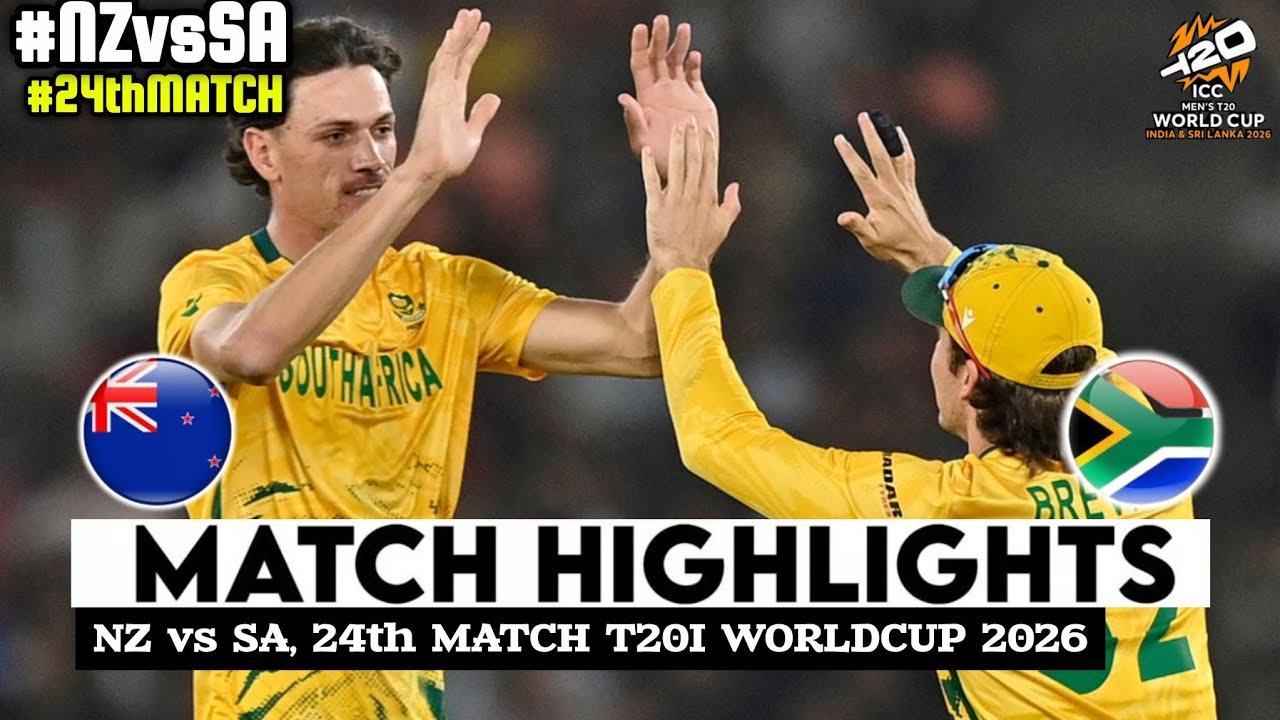 New Zealand vs South Africa 24th ICC T20 World Cup 2026 Match ...