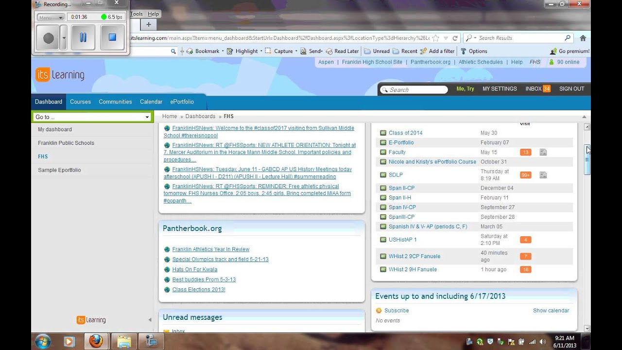 itslearning student dashboard cleanup