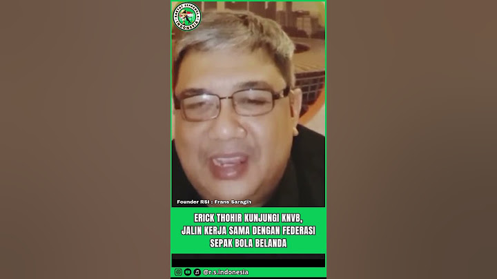 Erick Thohir Kunjungi KNVB, Jalin Kerja Sama dengan Federasi Sepak Bola Belanda