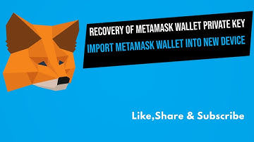 Recovering Metamask wallet private key and importing into new device
