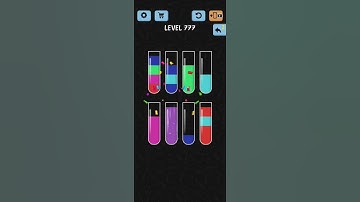 Water Color Sort Level 777 Walkthrough Solution iOS/Android