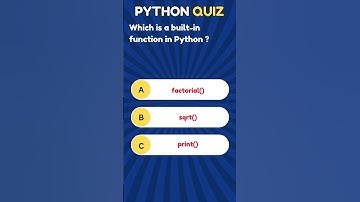 Python Quiz - MCQ -11 Python Questions and Answers ! #shorts