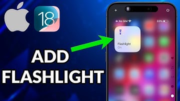 How To Add Flashlight To Control Center On iPhone iOS 18
