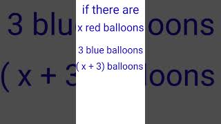 Algebra ( how to use letters to represent numbers)