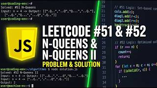 N-Queens I&II - LeetCode 51&52 - JavaScript Solution