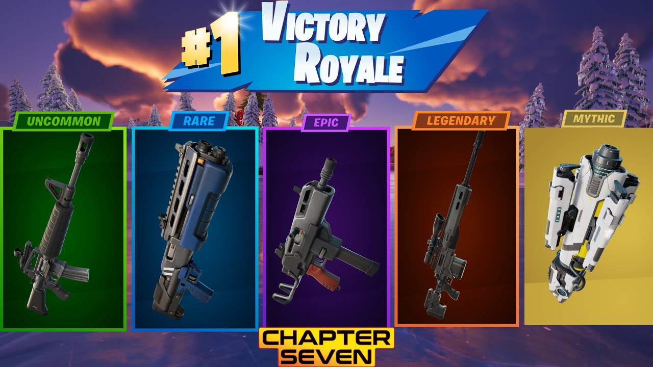 Getting A Kill With Every Rarity Gun In FORTNITE! - YouTube