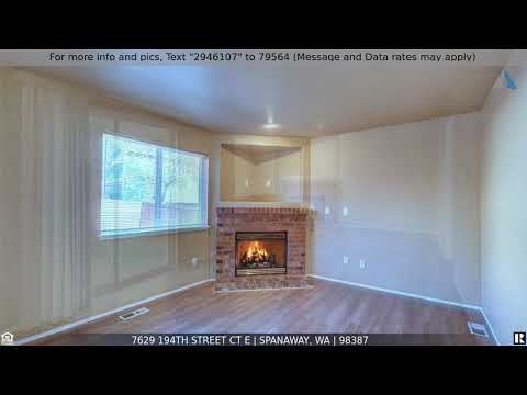 7629 194th Street Ct E, Spanaway, WA home video tour