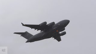 U.S. Air Force C-17A Globemaster III epic departure from Christchurch Airport 21 August 2025