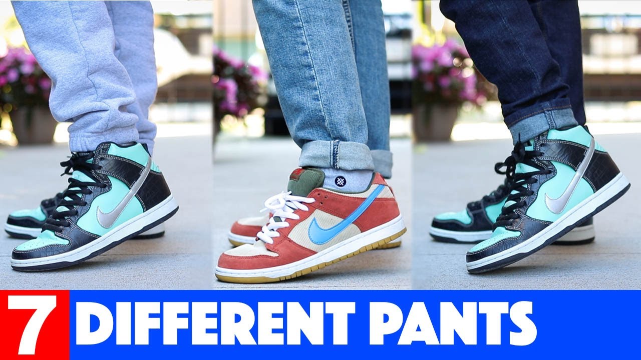 Nike Air Force 1 On Feet With 7 Different Pants - Youtube