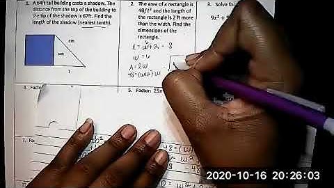 MTH 9 Unit 6 Test Review