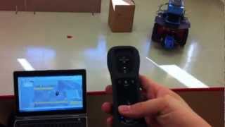 Teleoperation of a P3DX robot with a wiimote via V-REP
