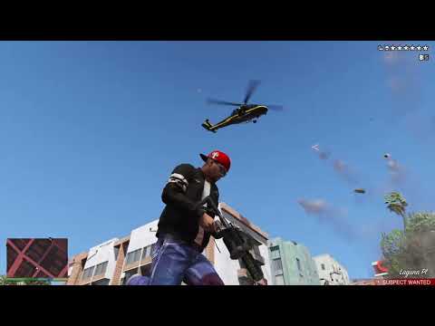 GTA 5 - Las Lagunas Boulevard Shootout + Six Star Escape