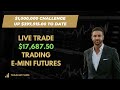 Live trade   1768750 in 11 minutes trading emini futures