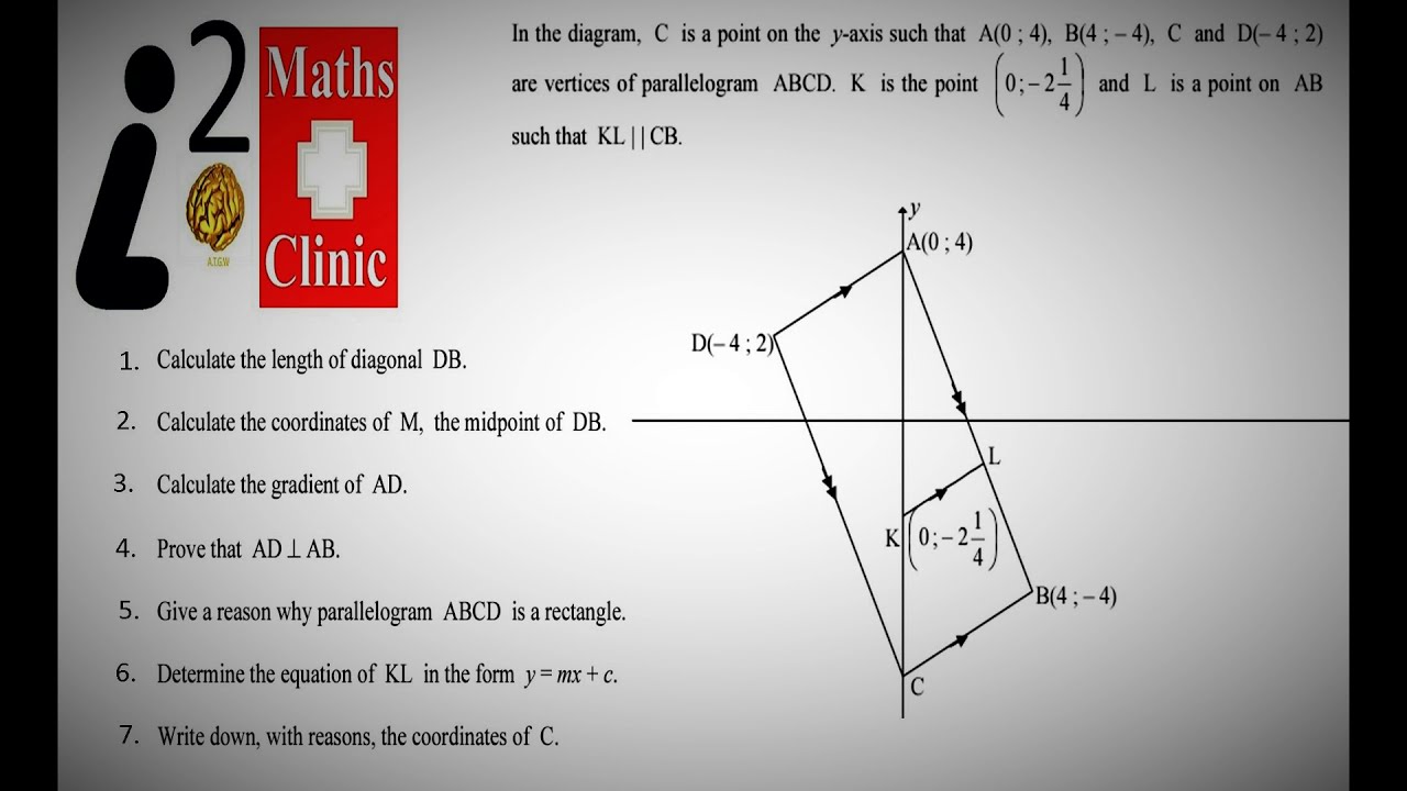 Analytical Geometry Grade 10 Exam type Example 2 part 1 YouTube analytical-geometry-grade-10-exam-type-example-2-part-1-youtube