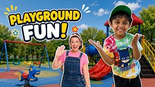 Ms Rachel toddler learning | Learning at an Outdoor Playground #msrachel #toddlerlearning #kidssong