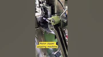 Nylon zipper gapping machine #zippermachine