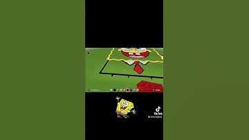 spongebob squrepants big pixel art halfway there #spongebob #minecraft #pixelart #gamingvideos