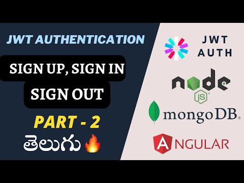 JWT Authentication -2 Login register logout with jwt using nodejs Angular in telugu