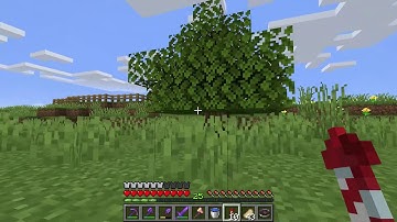 Golden Axe with Efficiency V vs trees experiment - Minecraft