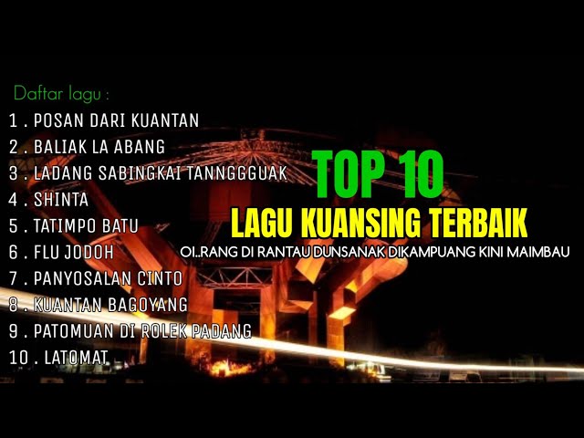 10 LAGU KUANSING TERBAIK PALING ENAK DI DENGAR class=